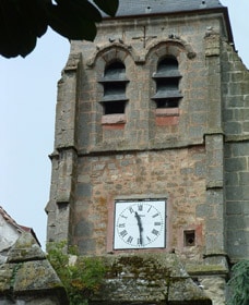 Clocher de l'église d'Etrepilly