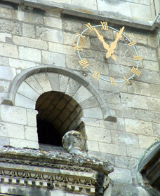 Cadran doré de l'église