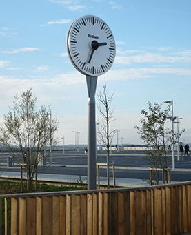 Inauguration d'une horloge à Belfort